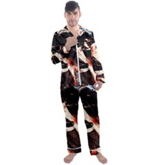 Egg In The Duck 4 Men s Satin Pajamas Long Pants Set by bestdesignintheworld