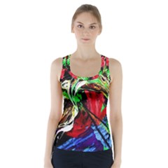 Lillies In The Terracotta Vase 3 Racer Back Sports Top by bestdesignintheworld