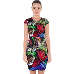 Lillies In The Terracotta Vase 3 Capsleeve Drawstring Dress  by bestdesignintheworld