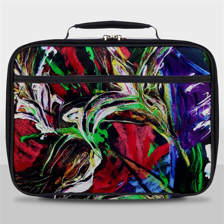 Lillies In The Terracotta Vase 3 Full Print Lunch Bag