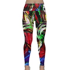 Lillies In The Terracotta Vase 3 Lightweight Velour Classic Yoga Leggings by bestdesignintheworld