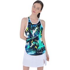 Brain Reflections 1 Racer Back Mesh Tank Top