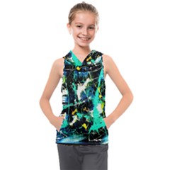 Brain Reflections 1 Kids  Sleeveless Hoodie