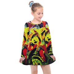 1 Kids  Long Sleeve Dress by bestdesignintheworld