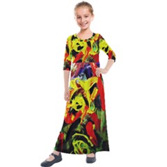 1 Kids  Quarter Sleeve Maxi Dress by bestdesignintheworld