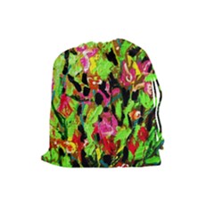 Spring Ornaments 1 Drawstring Pouch (large) by bestdesignintheworld