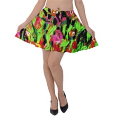 Spring Ornaments 1 Velvet Skater Skirt by bestdesignintheworld