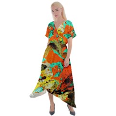 Fragrance Of Kenia 1 Cross Front Sharkbite Hem Maxi Dress by bestdesignintheworld