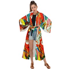 Red Aeroplane 2 Maxi Kimono