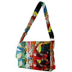 Red Aeroplane 2 Full Print Messenger Bag (l)