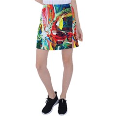 Red Aeroplane 2 Tennis Skirt