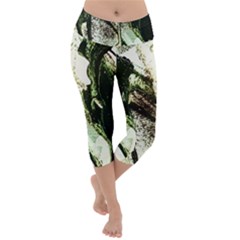 There Is No Promise Rain 4 Lightweight Velour Capri Yoga Leggings by bestdesignintheworld