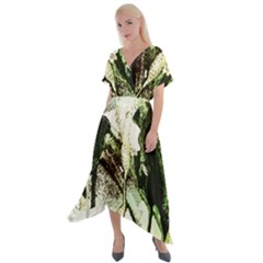 There Is No Promise Rain 4 Cross Front Sharkbite Hem Maxi Dress by bestdesignintheworld