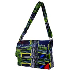 Between Two Moons 7 Full Print Messenger Bag (l)