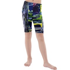 Between Two Moons 7 Kids  Mid Length Swim Shorts by bestdesignintheworld