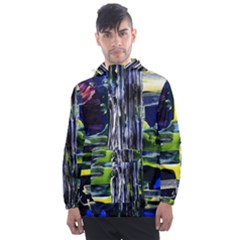 Between Two Moons 7 Men s Front Pocket Pullover Windbreaker by bestdesignintheworld