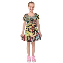 Little Bird Kids  Short Sleeve Velvet Dress