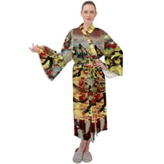 Little Bird Maxi Velour Kimono by bestdesignintheworld