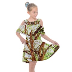 Hot Day In Dallas 14 Kids  Shoulder Cutout Chiffon Dress by bestdesignintheworld