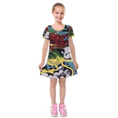 York 1 4 Kids  Short Sleeve Velvet Dress