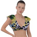 York 1 4 Plunge Frill Sleeve Bikini Top View1