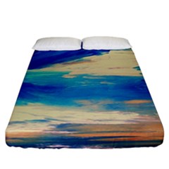 Skydiving 1 1 Fitted Sheet (california King Size) by bestdesignintheworld