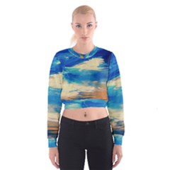 Skydiving 1 1 Cropped Sweatshirt by bestdesignintheworld