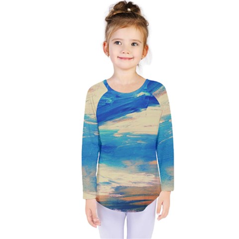 Skydiving 1 1 Kids  Long Sleeve Tee by bestdesignintheworld