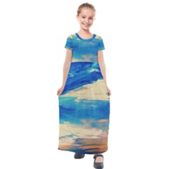 Skydiving 1 1 Kids  Short Sleeve Maxi Dress by bestdesignintheworld