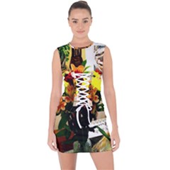 July 1 2 Lace Up Front Bodycon Dress by bestdesignintheworld