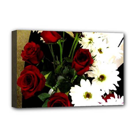 Roses 1 2 Deluxe Canvas 18  X 12  (stretched) by bestdesignintheworld