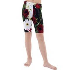 Roses 1 2 Kids  Mid Length Swim Shorts by bestdesignintheworld