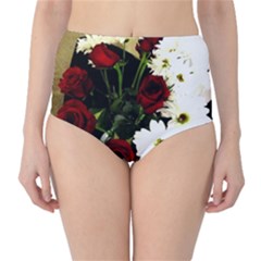 Roses 1 2 Classic High-waist Bikini Bottoms by bestdesignintheworld