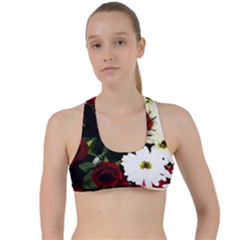 Roses 1 2 Criss Cross Racerback Sports Bra by bestdesignintheworld