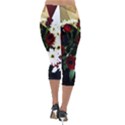 Roses 1 2 Lightweight Velour Capri Leggings  View2