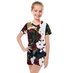 Roses 1 2 Kids  Mesh Tee And Shorts Set