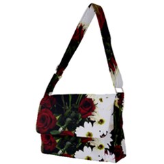 Roses 1 2 Full Print Messenger Bag (l)