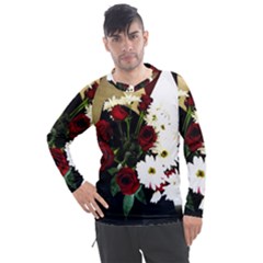 Roses 1 2 Men s Pique Long Sleeve Tee