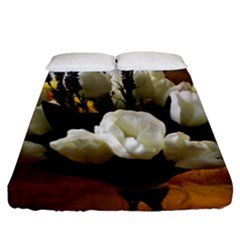 Tulips 1 3 Fitted Sheet (california King Size) by bestdesignintheworld