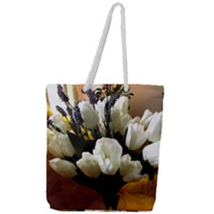 Tulips 1 3 Full Print Rope Handle Tote (large) by bestdesignintheworld