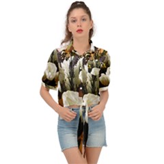 Tulips 1 3 Tie Front Shirt  by bestdesignintheworld