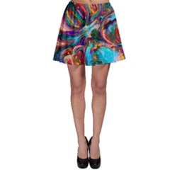 Seamless Abstract Colorful Tile Skater Skirt by HermanTelo