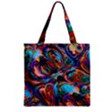 Seamless Abstract Colorful Tile Zipper Grocery Tote Bag View2