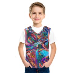 Seamless Abstract Colorful Tile Kids  Sportswear by HermanTelo