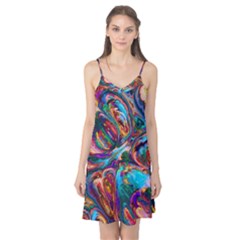 Seamless Abstract Colorful Tile Camis Nightgown