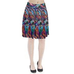 Seamless Abstract Colorful Tile Pleated Skirt by HermanTelo