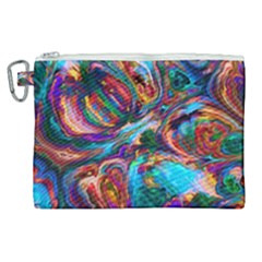 Seamless Abstract Colorful Tile Canvas Cosmetic Bag (xl)