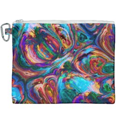 Seamless Abstract Colorful Tile Canvas Cosmetic Bag (xxxl)