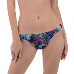 Seamless Abstract Colorful Tile Ring Detail Bikini Bottom