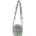 Fractal Delicate White Background Shoulder Strap Belt Bag View3